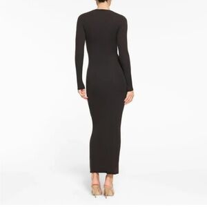 Skims Fits Everybody Crew Neck Long Sleeve Dress